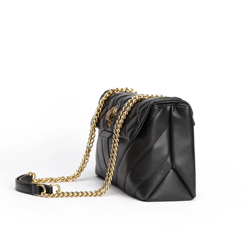 High Quality Eagle Head Embellished Woman Shoulder Bag 2024 Fashion Cross Body Bags Female Messenger Bags luxury elegant