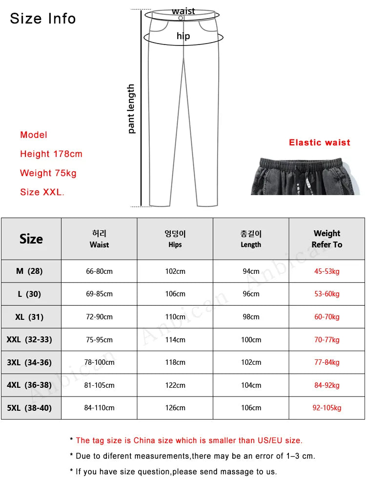 Black Blue Cargo Jeans Men Streetwear Denim Jogger Pants Men Baggy Harem Jean Trousers Plus Size