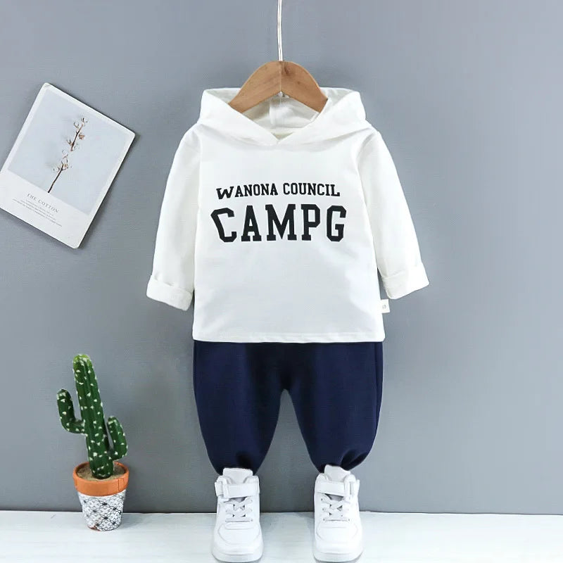 Baby Boys Clothes Sets Spring Autumn Toddler Casual Cotton Coats Hoodies Pants 3pcs Tracksuits For Bebe Infant Sports Suits 3Y