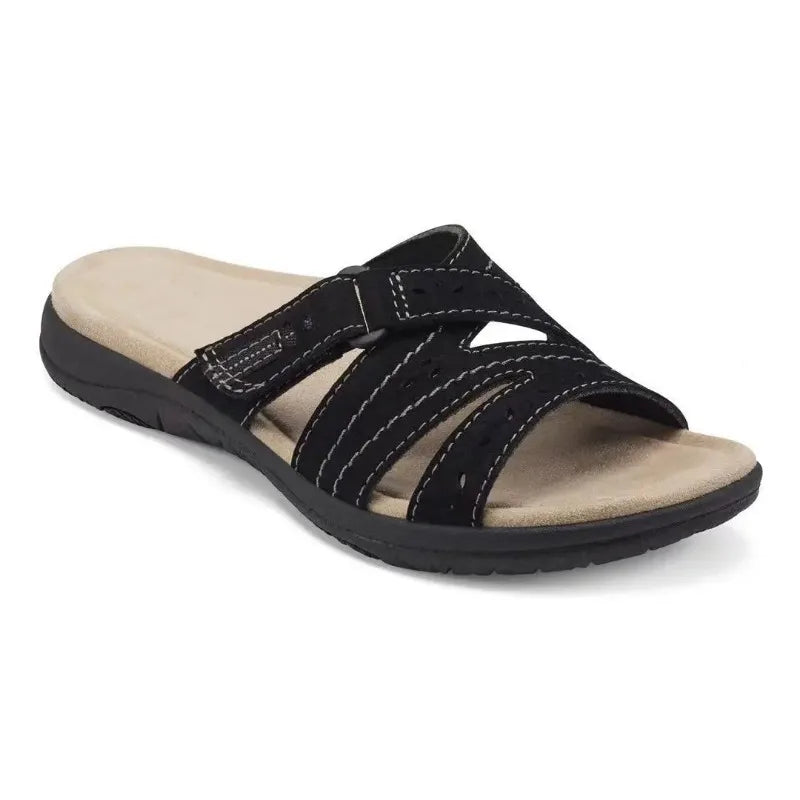 Summer Women Wedge Sandals Premium Orthopedic Open Toe Sandals Vintage Anti-slip Leather Casual Female Platform Retro Shoes