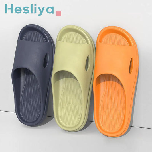 Bathroom Slippers Summer Indoor Floor Non-slip Slippers Unisex Slides Couple Family Women Men Hotel Bathroom Bath Sandal Mules