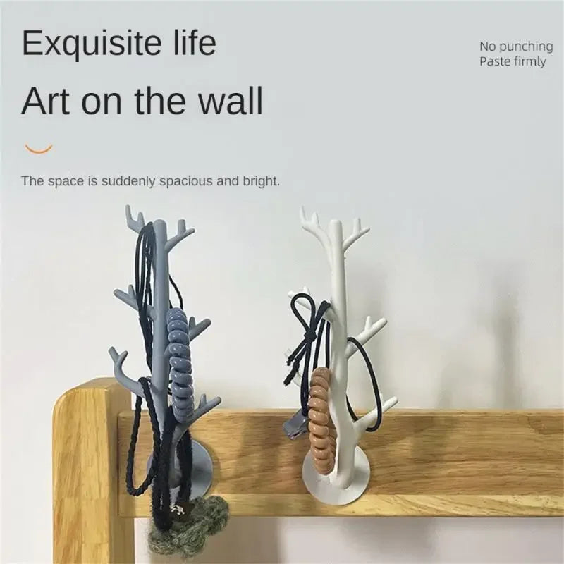 1Pc Japanese Branch Hook Wall Décor Key Holder Organizer Storage Sticky Hooks Home Accessories Coat Rack Hanger Wall Hook