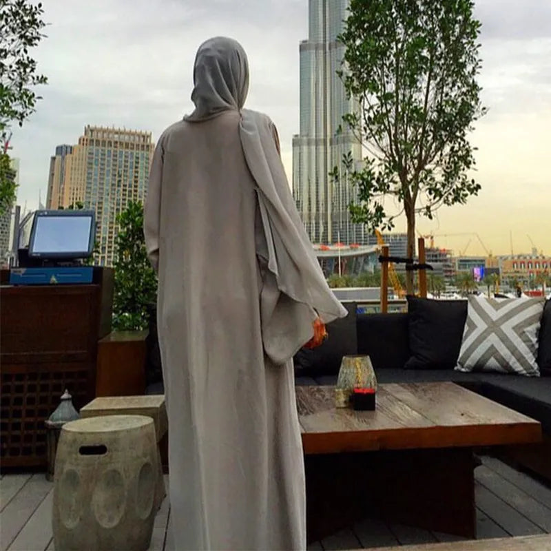 Luxury Open Abayas Beading Women Maxi Dress Kaftan Modest Cardigans Jilbab