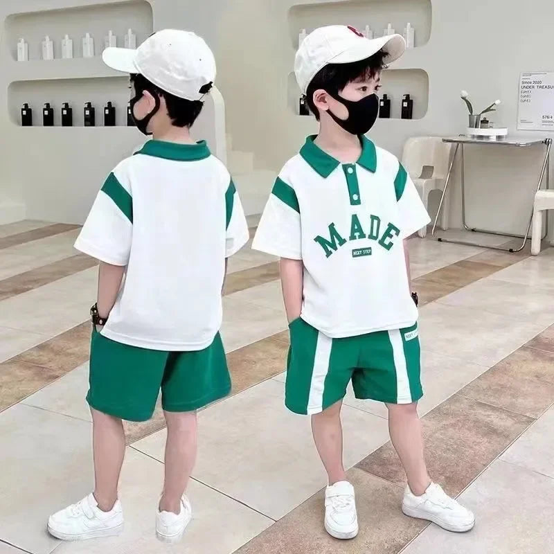 Summer Child Boy Sets of Children Clothes Footwear 3 4 5 6 7 8 9 10 11 12 13 14 15 Years Toddler Old Boys Summer Sets Clothing