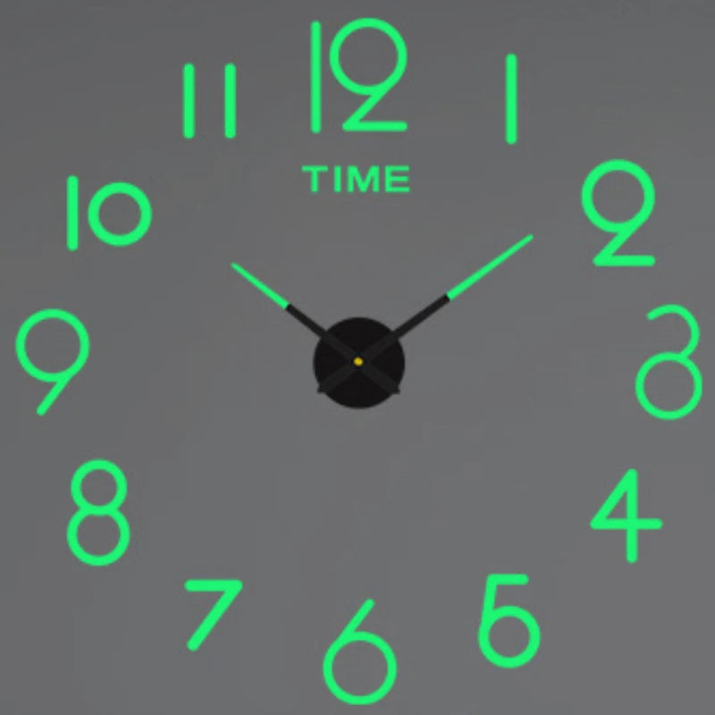 Modern Design Large Wall Clock 3D DIY Quartz Clocks Fashion Watches Acrylic Mirror Stickers Living Room Home Decor Horloge