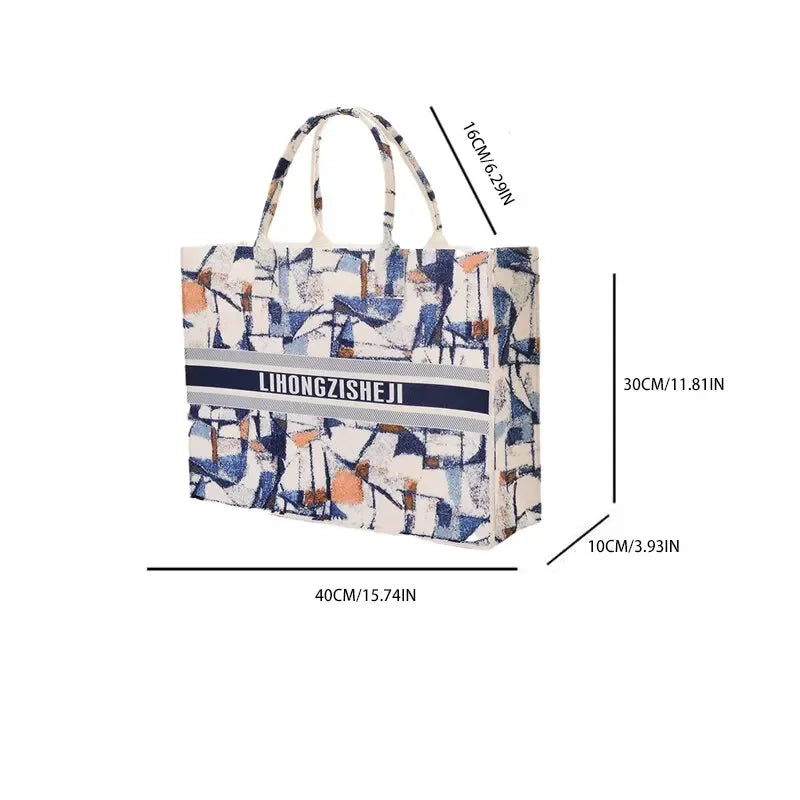 Super Large Capacity Fashion Felt Handbag Supermarket Shopping Gift Handheld Tote Bag Cartoon Gift Felt Crossbody Bag