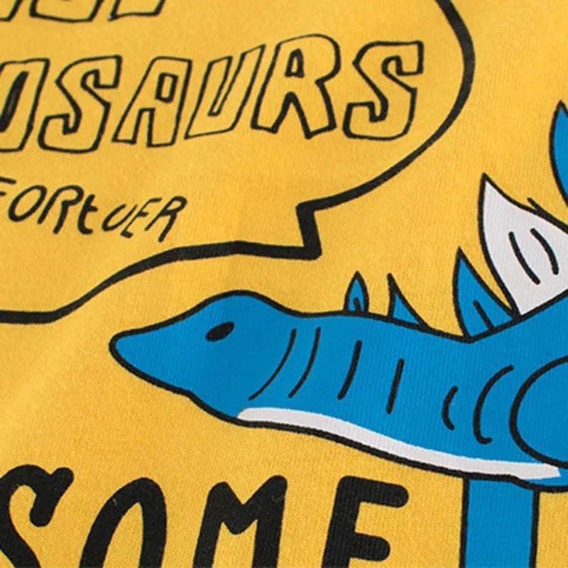 Dinosaur T-Shirts for Boys  Summer New Cartoon Tops Kids Clothes Children Fashion Short Sleeve Cotton Tee Shirt