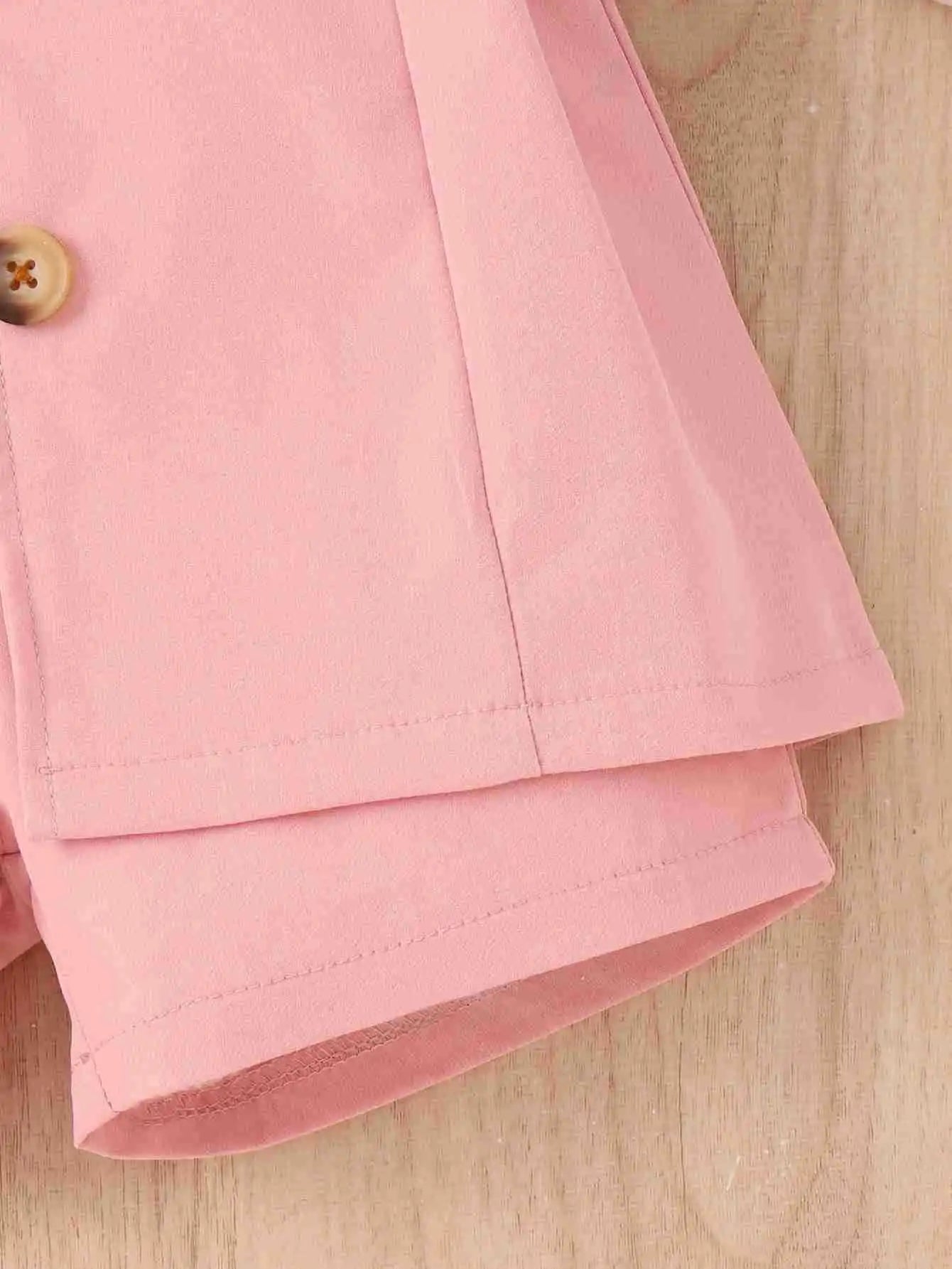 Summer Girl Suit Strap Solid Color+Short Sleeved Lapel Suit Jacket+Shorts 3Pcs Girls Outfits Korean Kids Children Clothing Sets