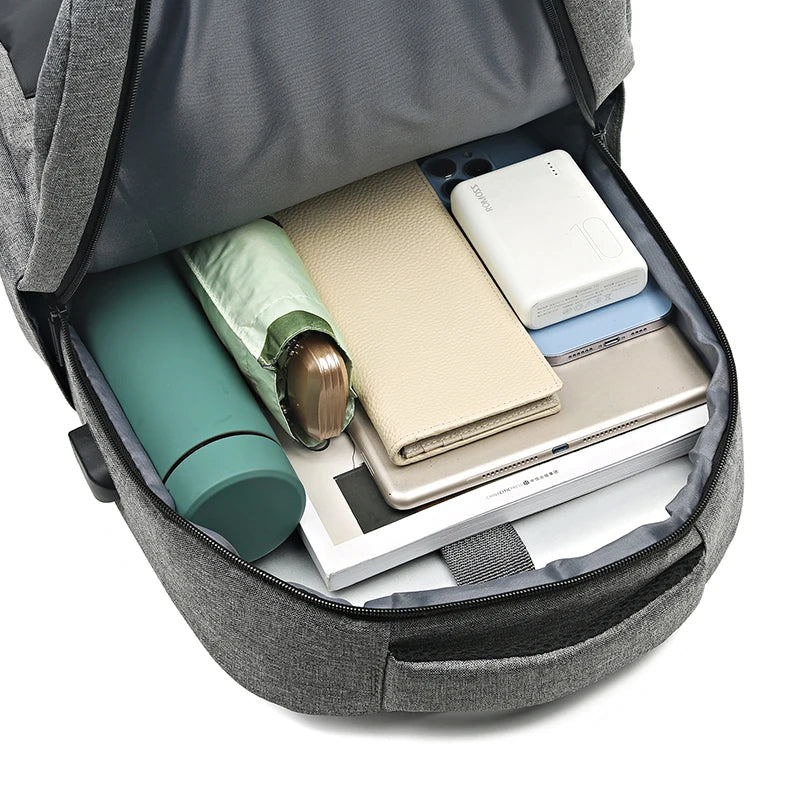 Laptop Backpack, business Travel Anti Theft Slim Durable Laptops Backpack With USB Charging Port, water Resistant College School