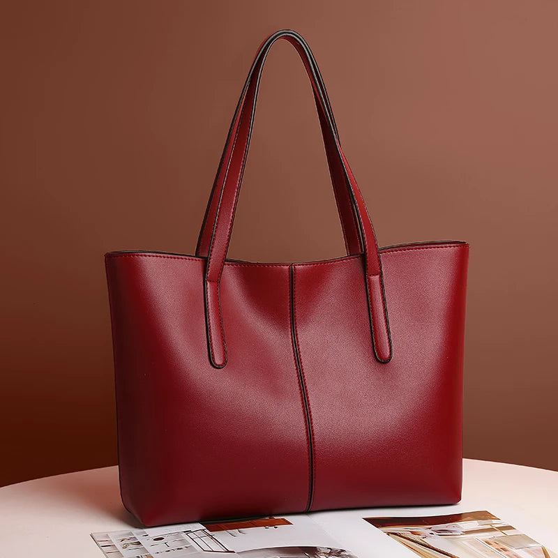 Large Women's Bag Large Capacity Shoulder Bags High Quality PU Leather Shoulder Bags Ladies Wild Bags Sac a Main Femme
