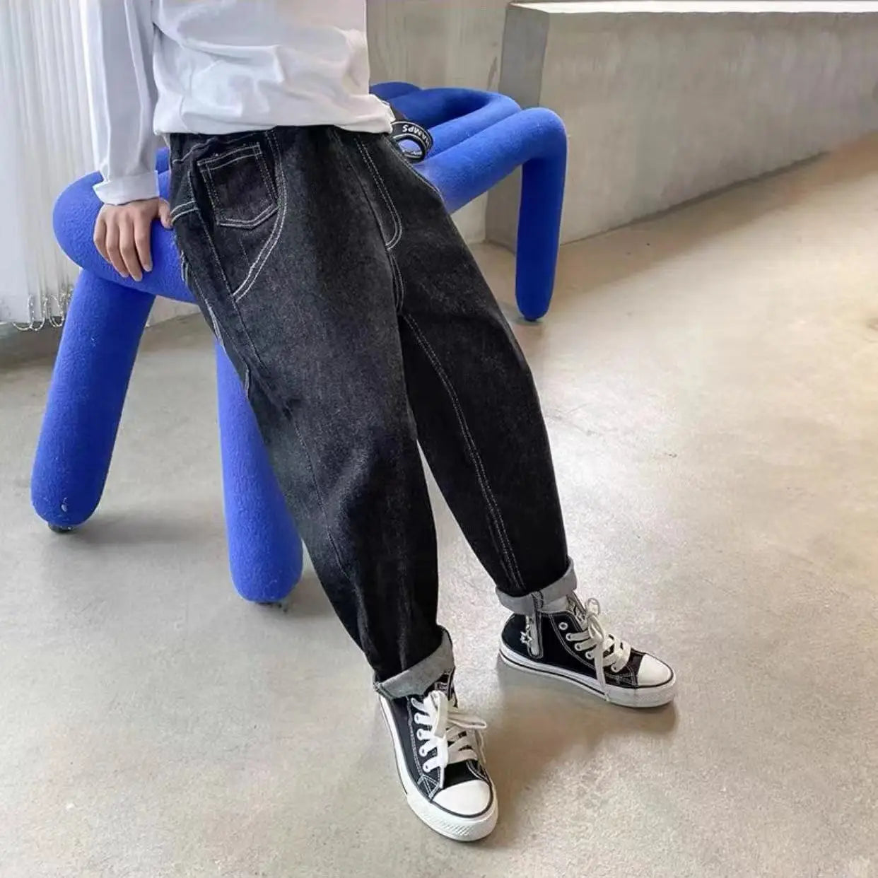 Boys Spring  Autumn Kids Jeans Children Trousers Jeans Casual Children's Pants Suitable
