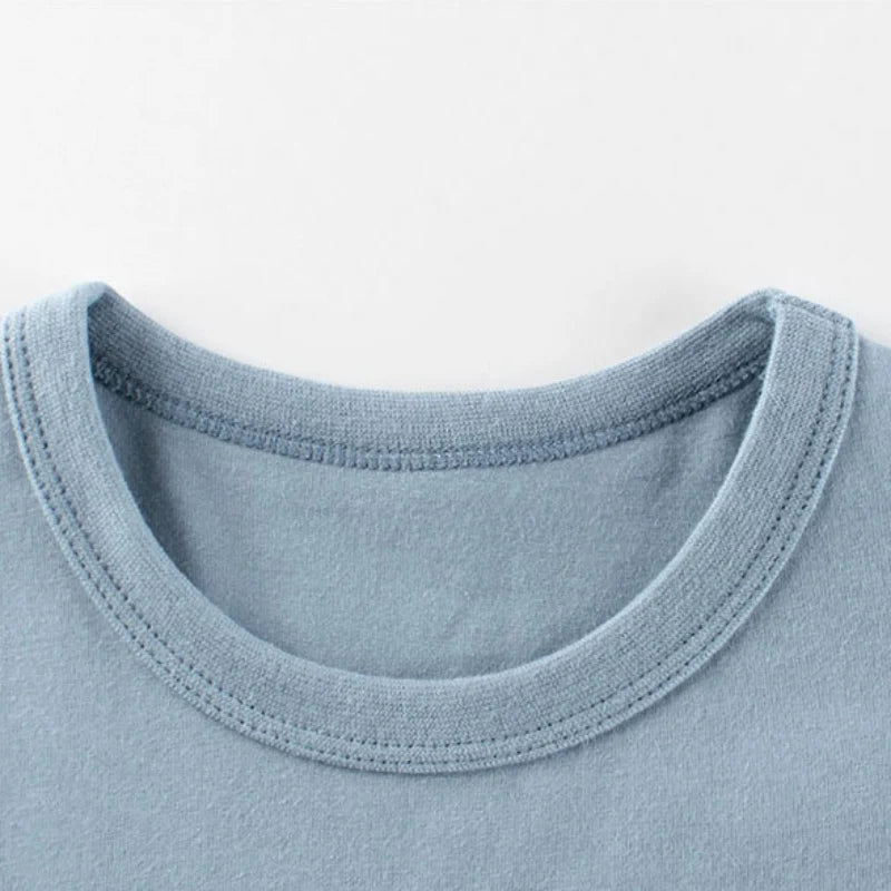 Unisex Striped Seleeve T Shirt Boys Clothes  Summer New Children's Short Sleeve O-Neck T-Shirts Girls Cotton Top Kids Outfit