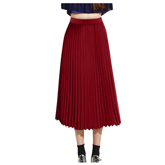 Women's Fashion Loose Casual Elastic High-waisted Beach Skirt
