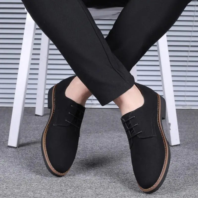 Men Shoes Lace Up Blue Oxford Shoes for Men Flats  Men Sneakers Autumn Breathable Comfortable Casual Men Shoes