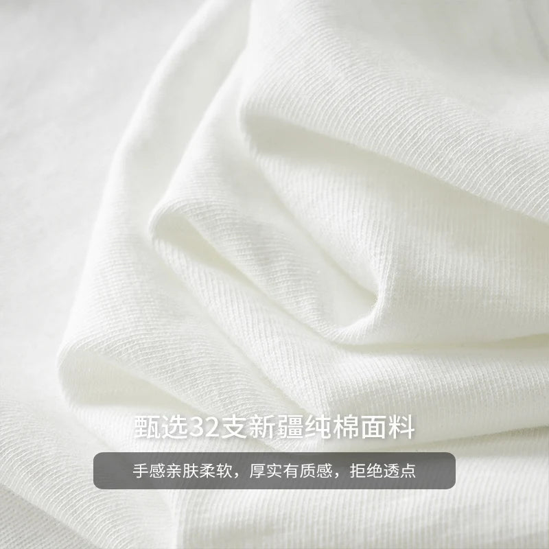 Heavy weight Henley Shirt for Men Short Sleeved Summer 100% Cotton Oversized White T Shirt Man Clothing