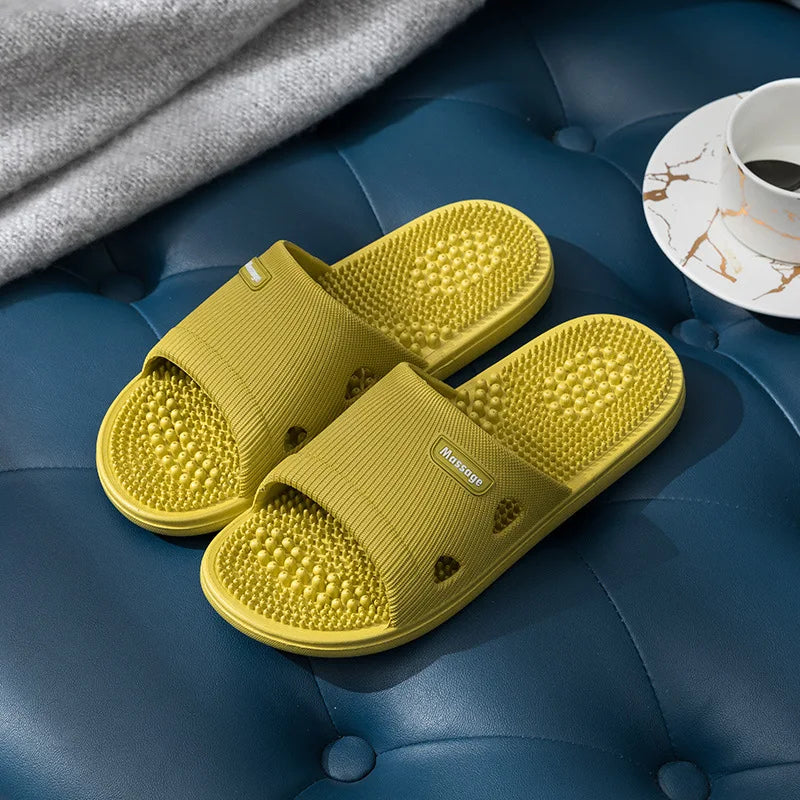 Women Men Massage Home Slippers Couple Shoes Summer Sandals House Soft Non Slip Wear Resistant Slides Indoor Bathroom Flip Flops