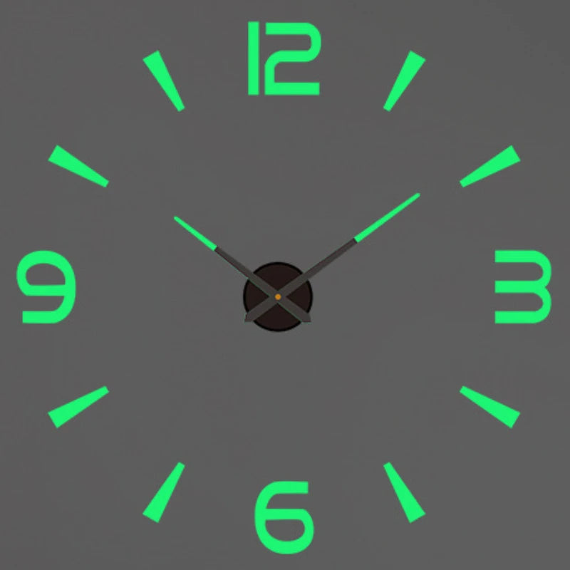 Modern Design Large Wall Clock 3D DIY Quartz Clocks Fashion Watches Acrylic Mirror Stickers Living Room Home Decor Horloge