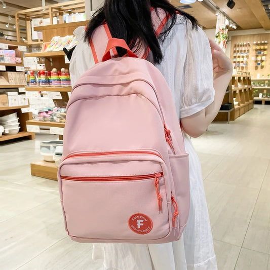 schoolbag Waterproof  Boy Girl  for High School  Trendy Laptop Mochila Women Backpack