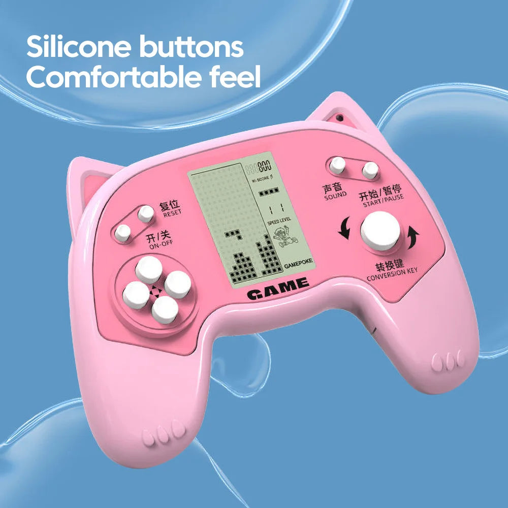 Retro Portable Mini Handheld Video Game Console 8 Bit Color Lcd Kids Color Game Player 27Games Free Shipping Gift for Kids Child