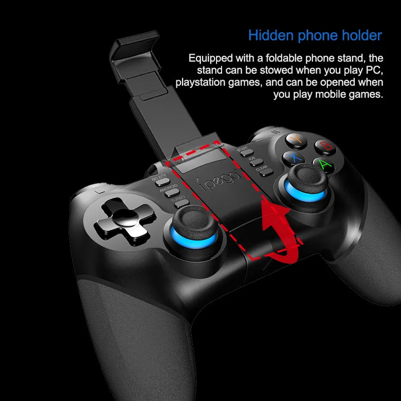 Ipega PG-9156 Bluetooth 2.4G Wireless Gamepad Mobile Game Controller For Playstation 4 PS4 iOS MFI Games Android PS3 PC Win 11