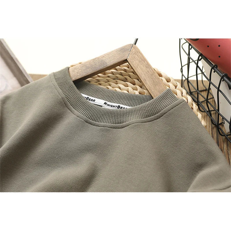 New Autumn Sweatshirt Boys Patchwork Cotton Pullover Fashion Clothes Tops Spring Big Kids Long Sleeves Coats Fall 4-14 Year