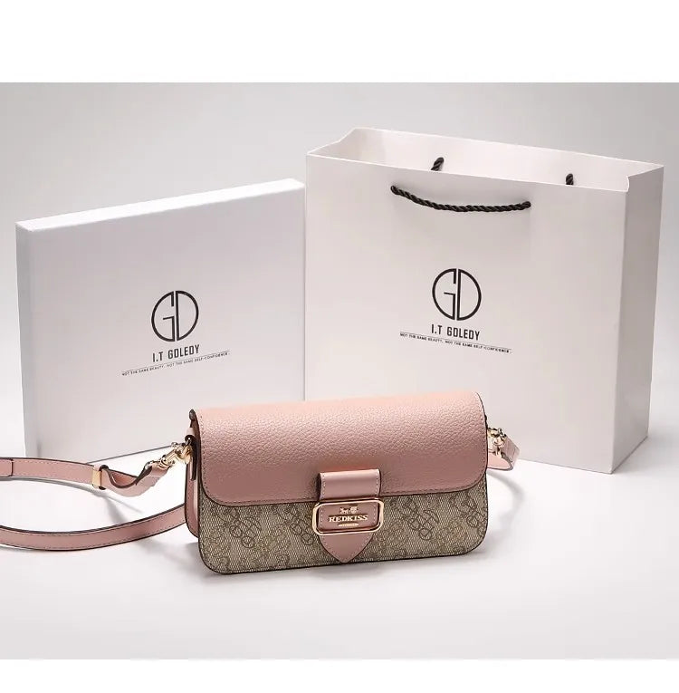 Luxury Fashion Brand Niche Design Light Luxury Armpit Small Square Bag High-end Feeling Classic Vintage Exquisite Crossbody Bag