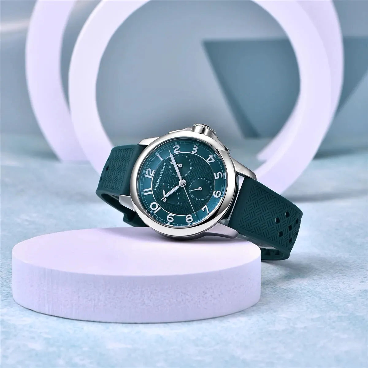 Men's Quartz Watches VH88 Multifunction Stainless Steel Sapphire Business Sport Clock Watch for Men