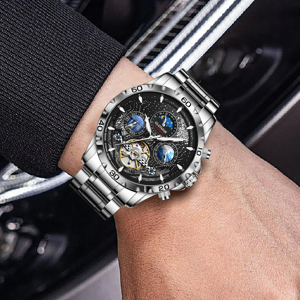 Men Watches Top Brand Luxury Fashion Business Automatic Watch Men's Waterproof Mechanical Watch Montero Homme