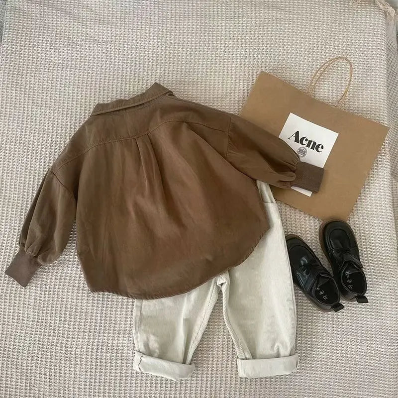Spring Autumn Baby Clothes Suit Boys Outfit Sets Baby Boys Shirts+ Pants Sets Children's Set 2 to 6 years