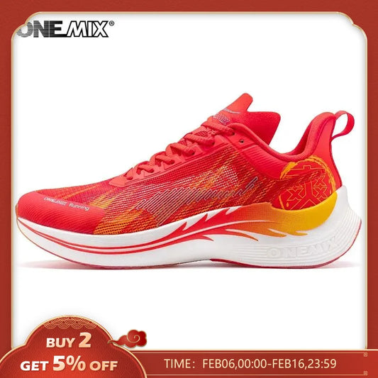 Running Shoes for Men Lightweight Design Quickly-dry Marathon Shock Absorption Support Male Sneakers