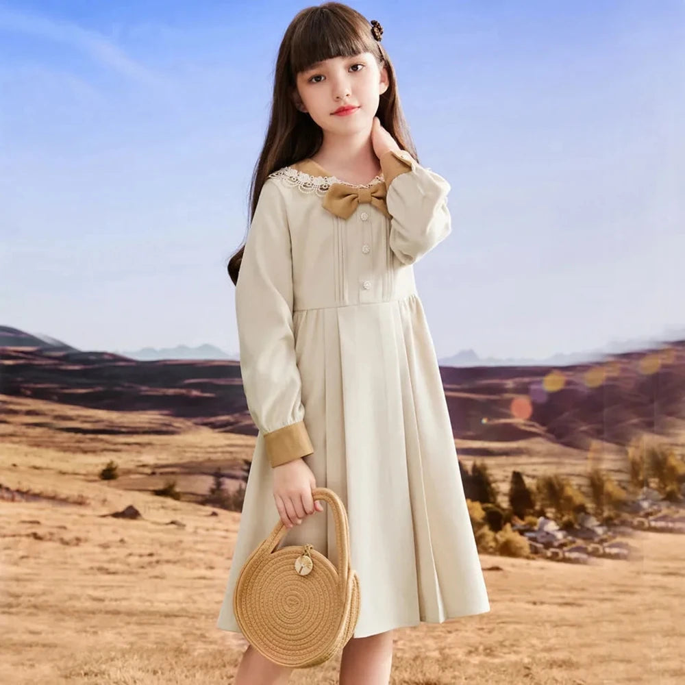 Kids Girls Clothes Spring Children Long Sleeve Dress for Girls Cute Pricess Dresses Little Girls Party Vestidos