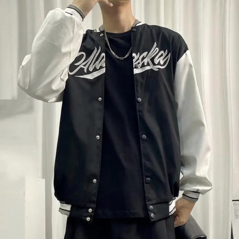 Men Clothing Spring Autumn Coats Male Baseball  Embroidered Jackets for Men Loose Fashion Coat