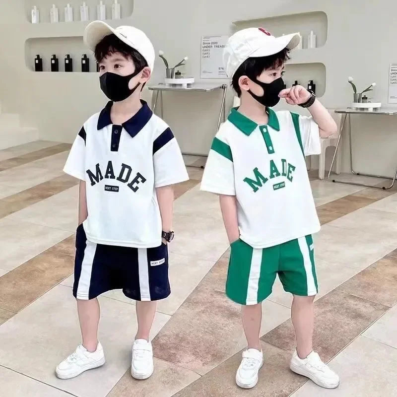 Summer Child Boy Sets of Children Clothes Footwear 3 4 5 6 7 8 9 10 11 12 13 14 15 Years Toddler Old Boys Summer Sets Clothing