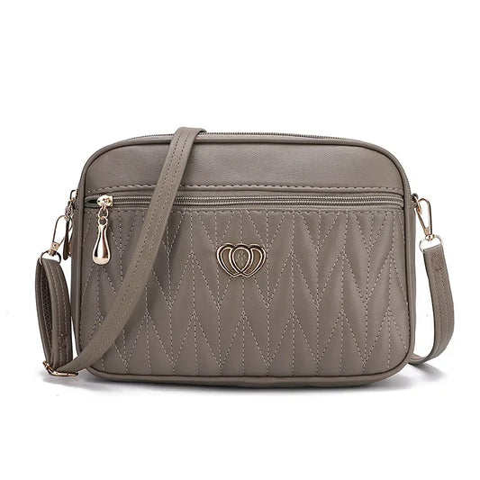 Crossbody Small Messenger Bag Simple and Advanced Fashion Ladies Shoulder Handbag Women's Lingge High Capacity Purse