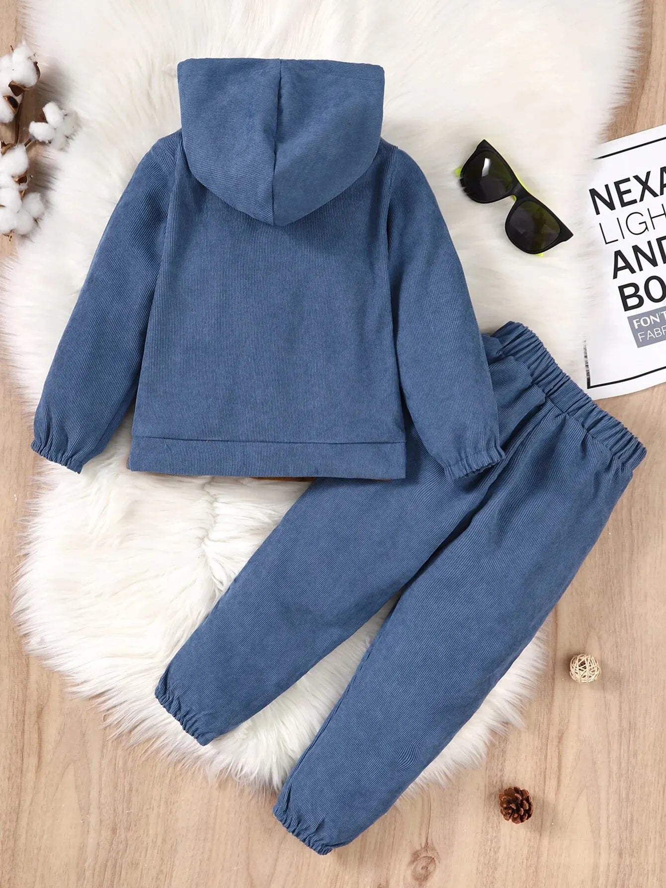 Kids Boy Fashion Clothes Suit Long Sleeve HoodedTop+Pants 2PCS Winter Costume Children's Boy Sports Style Outfits