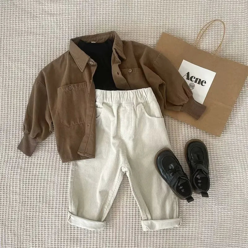 Spring Autumn Baby Clothes Suit Boys Outfit Sets Baby Boys Shirts+ Pants Sets Children's Set 2 to 6 years