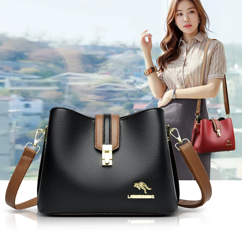 Women Bags Designer Handbags Casual Leather Cowhide High Capacity Shoulder Crossbody Bags for Women The New Luxury Handbags