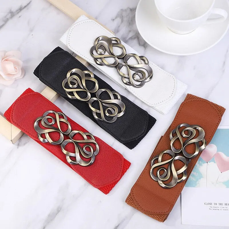 Women Decorative 4 Pcs Elastic Waistband Autumn and Winter Down Jacket Waistband Coat and Fashionable Waistband