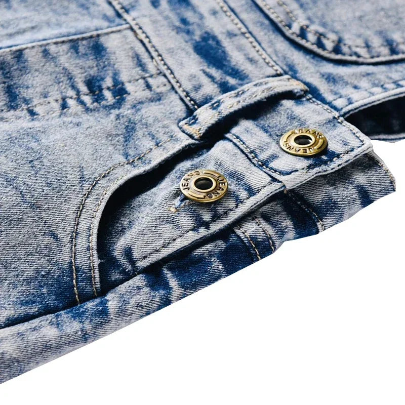 Baby Boy Girl Overalls INS Toddler Denim Jumpsuit Clothes Unisex Infant Summer All-match Casual Pants 1 2 3 Y Kid Daily Set