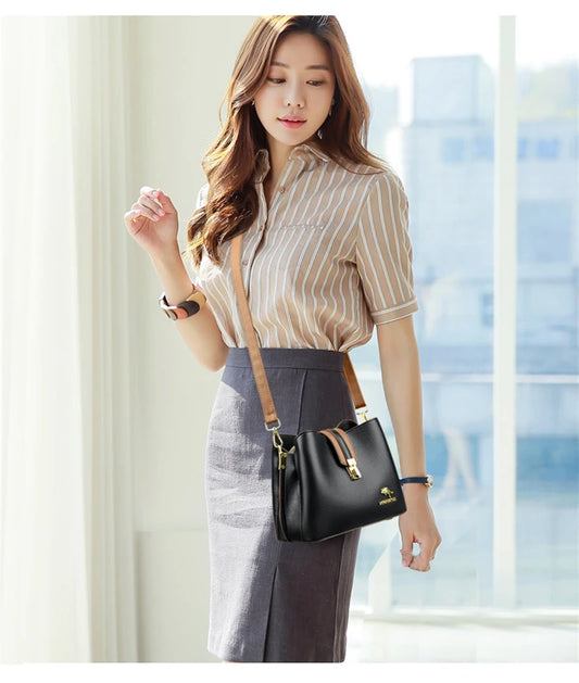 Women Bags Designer Handbags Casual Leather Cowhide High Capacity Shoulder Crossbody Bags for Women The New Luxury Handbags