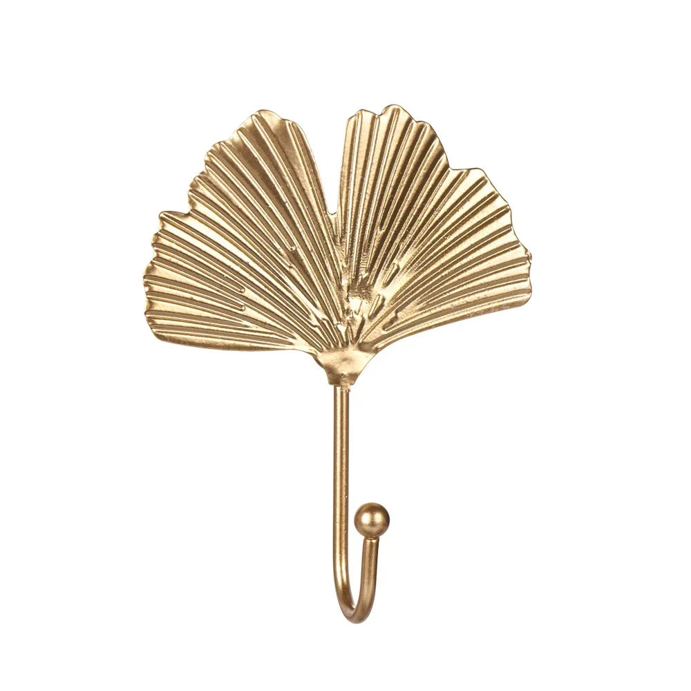 WallHook Leaf Shape Nordic Style Coat Rack Key Holder WallHanger for Kitchen Bathroom Door Towel Hanging HooksHolder Wall Hooks