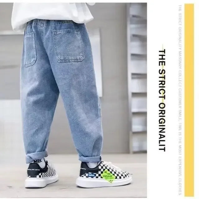 Jeans for Children Boy Clothes Toddler Spring Denim Jeans 4 5 6 7 8 9 10 11 12 13 14 15 Year Children's Pants Kid Jeans for Boy