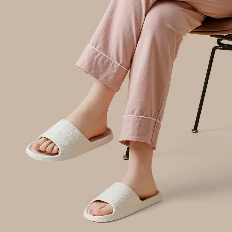 Men sandals Flip flops man Slippers Solid Color Simple Non-slip Soft Sole Comfortable Shower Slippers Outdoorf  Couple Shoes unisex
