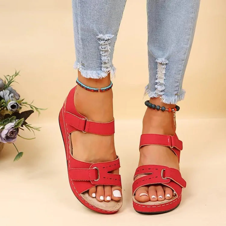 New Sandals Shoes Women Soft Women's Sandals Slip on Open Toe Walking Shoes Slipper Party Footwear Female