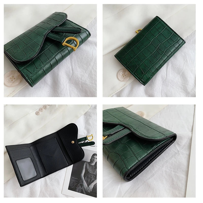 Women's Wallet  Korean Style D Letter Buckle Coins Purses Wallet Card Bag Key Wallet Luxury