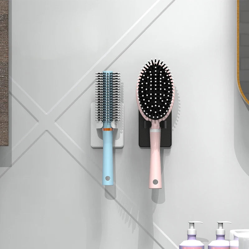 Wall Mounted Hair Dryer Holder Bathroom Wall Organizer Storage Holder Home Hair Brush Storage Bracket Hair Dryer Rack