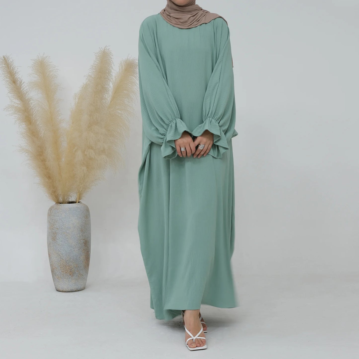 Dubai Abaya For Women Modest Turkish Dresses Eid Ramadan Abayas Plain Dress Arabic Long Robe Female Islam Clothing
