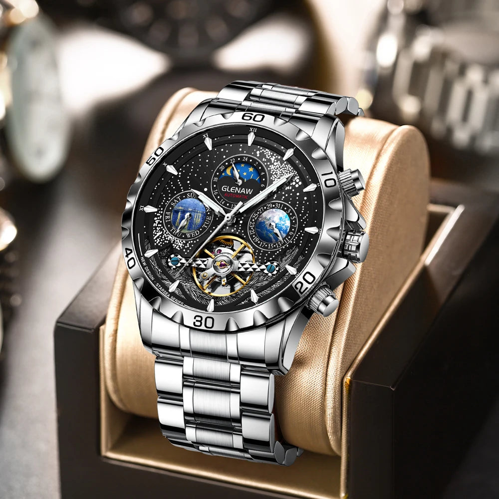 Men Watches Top Brand Luxury Fashion Business Automatic Watch Men's Waterproof Mechanical Watch Montero Homme