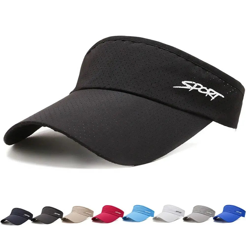 Fashion Solid Color UV Protection Sun Hat Women Summer Sunscreen Visor Hat Sports Running Tennis Golf Cap Empty Top Hat