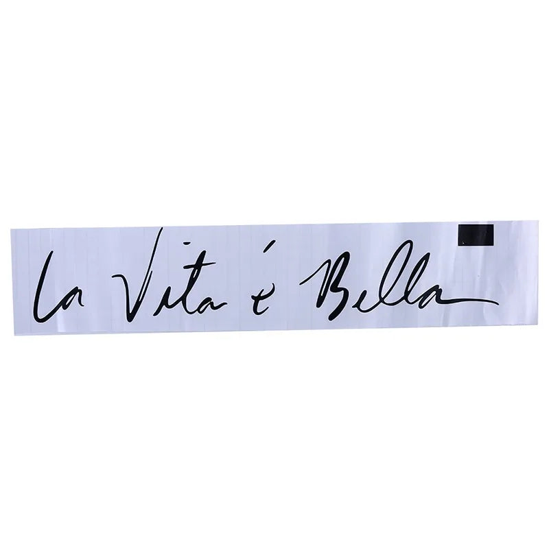 LIFE IS SO BEAUTIFUL Decal Family Vinyl Wall Sticker Quotes Italian Lettering Words Living Room Backdrop Decorative Wall Decor